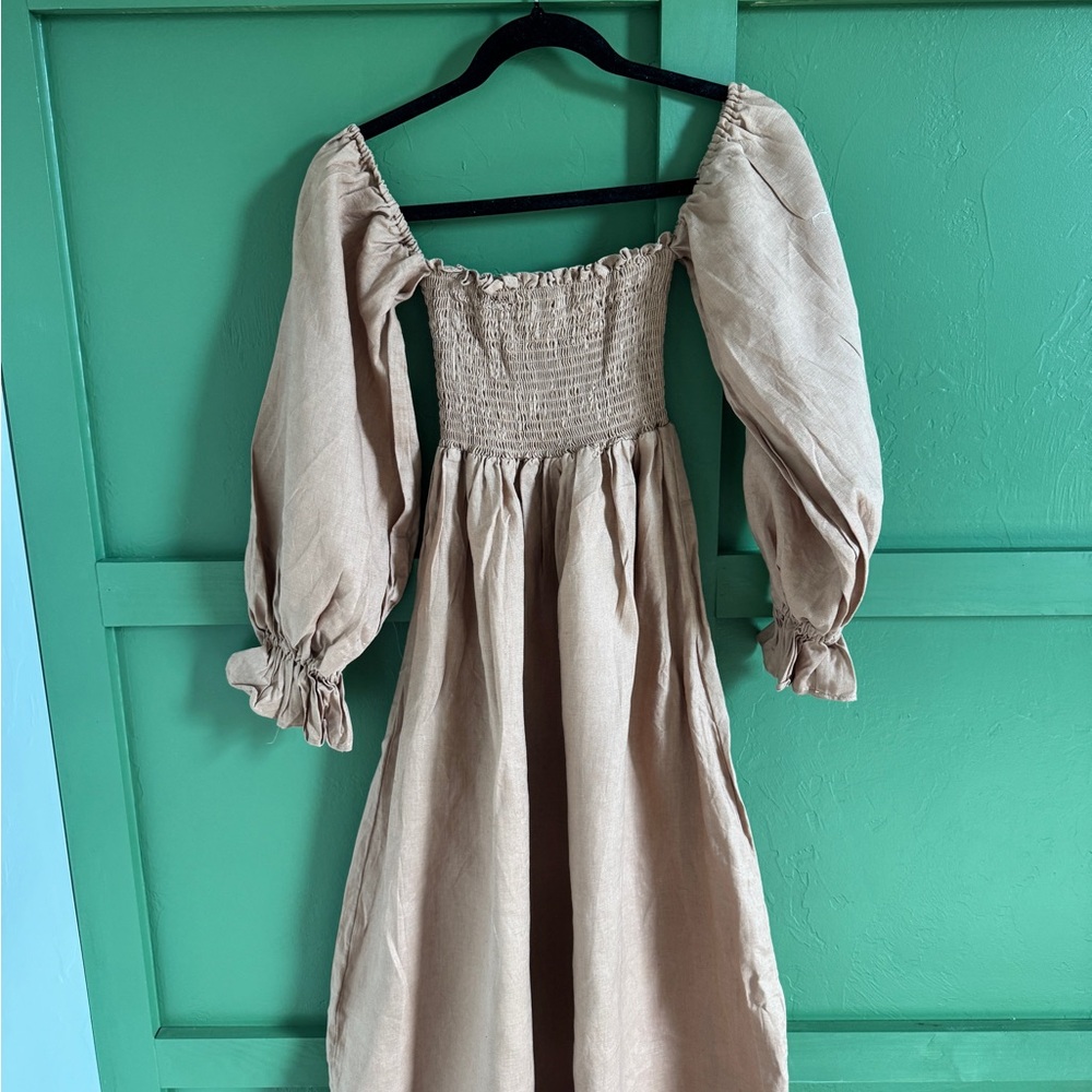 Petal & Pup Tan Maxi Dress - Picture 8 of 8